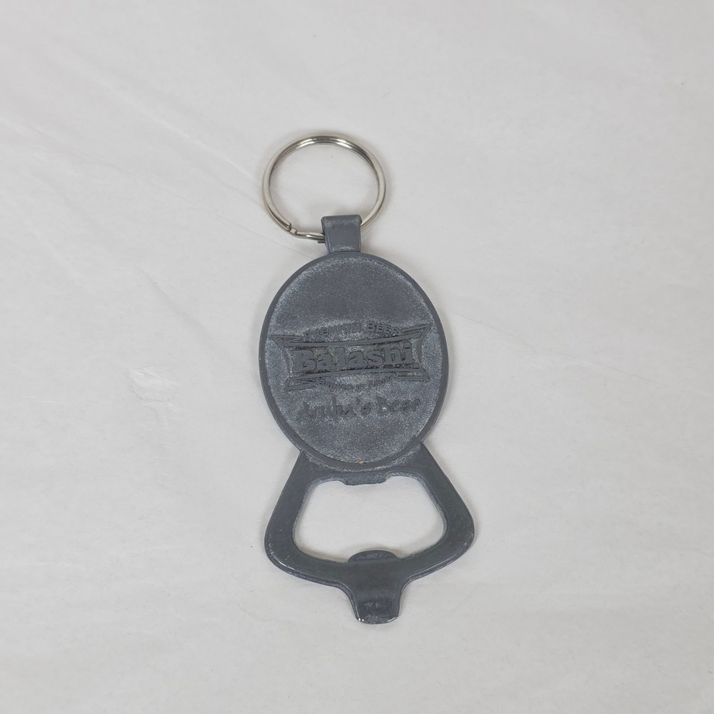 Balashi Aruba Beer Bottle Opener Keychain Grey Cast Metal Souvenir Brewed Aruba